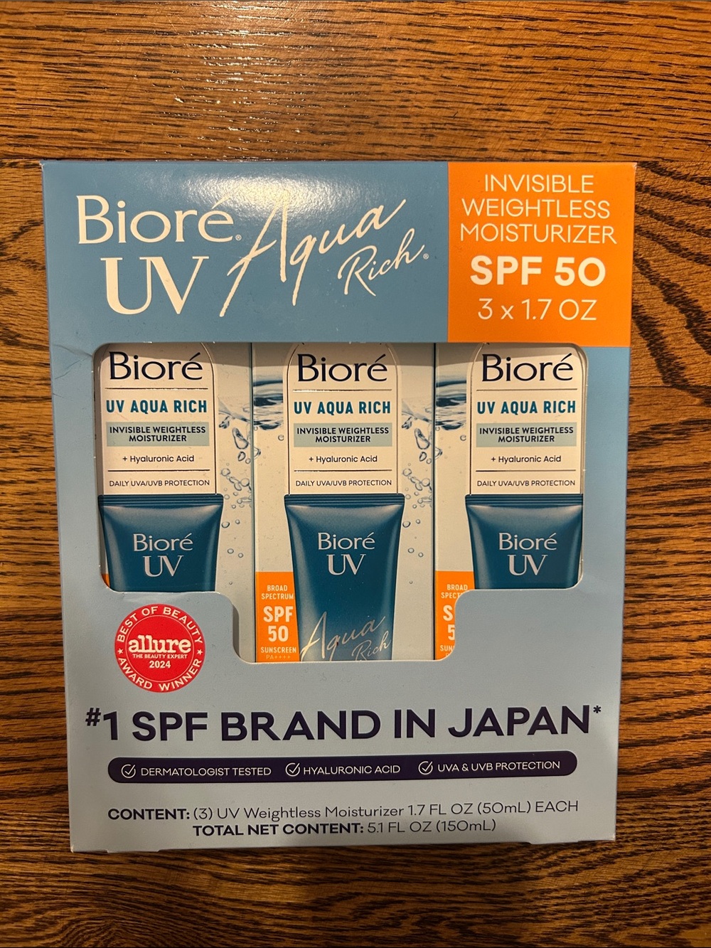 UV Aqua Rich Invisible Weightless Moisturizer SPF 50 - sealed pack